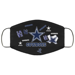 Dallas Cowboys Love Cloth Face Mask