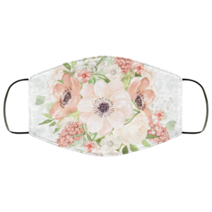 Beauty Summer Flowers Face Mask Washable Reusable