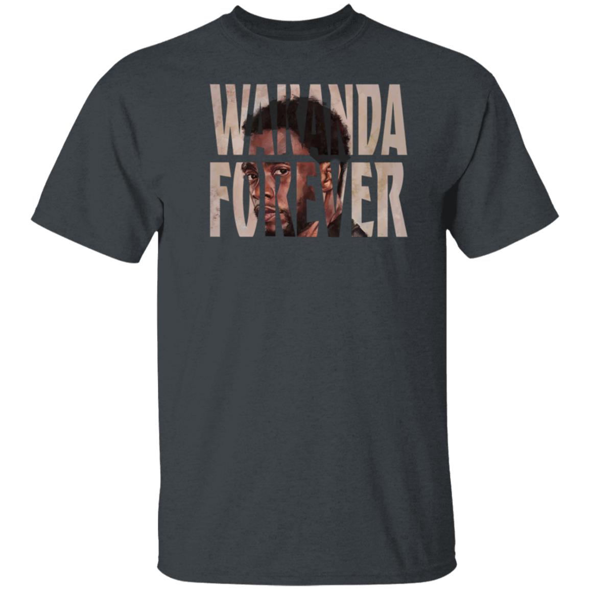 RIP Chadwick Boseman Wakanda Forever Black Panther T-shirt RIP Chadwick Boseman Wakanda Forever Black Panther T-shirt