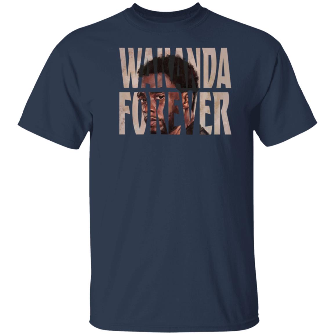 RIP Chadwick Boseman Wakanda Forever Black Panther T-shirt RIP Chadwick Boseman Wakanda Forever Black Panther T-shirt