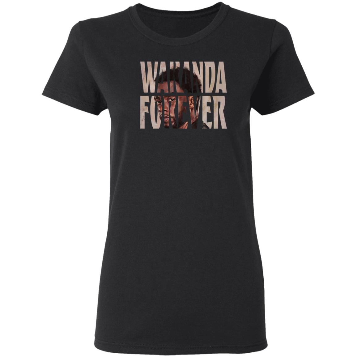 RIP Chadwick Boseman Wakanda Forever Black Panther T-shirt RIP Chadwick Boseman Wakanda Forever Black Panther T-shirt