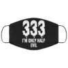 333 Half Evil Halloween Costume Funny Apparel Face Mask