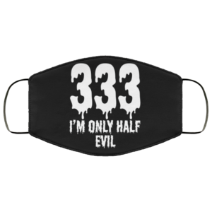 333 Half Evil Halloween Costume Funny Apparel Face Mask