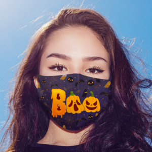 Halloween Boo Scary Pumpkin Face Mask