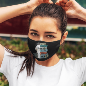 Ruth RBG Supports Never Understimate Power of Girl With Book Face Mask