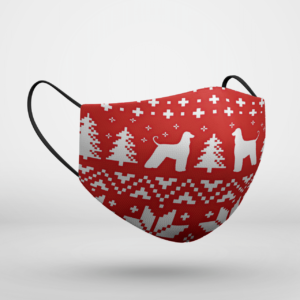 Afghan Hound Ugly Christmas Face Mask