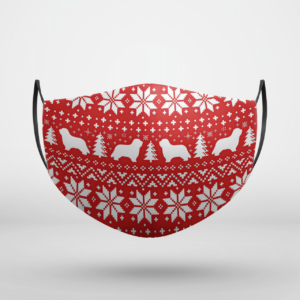 Bearded Collie Dog Ugly Christmas Face Mask