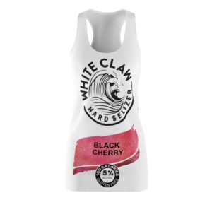 Black Cherry White Claw Glitter Costume Dress