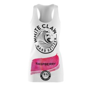 Raspberry White Claw Glitter Costume Dress
