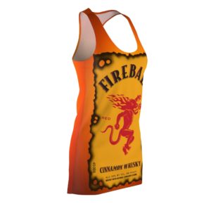 Fireball Canadian Whisky Bottle Racerback Dress