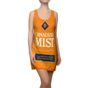 Canadian Mist Whisky Bottle Racerback Dress