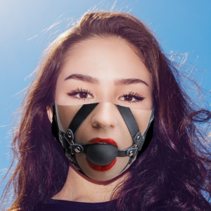 Funny Sexy Erotic Fetish Ball Gag Face Mask