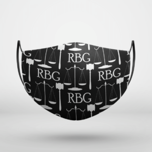 RUTH BADER GINSBURG RBG Justice Face Mask