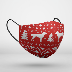 Anatolian Shepherd Dog Ugly Christmas Face Mask