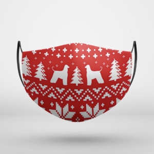 Afghan Hound Ugly Christmas Face Mask