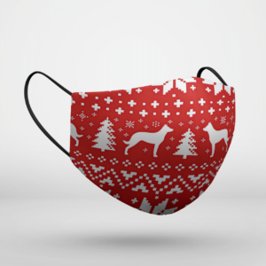 Beauceron Dog Ugly Christmas Face Mask