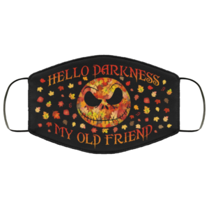 Hello Darkness My Old Friend Jack Skellington Face Mask