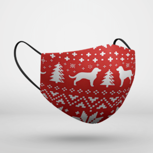 American Water Spaniel Dog Ugly Christmas Face Mask