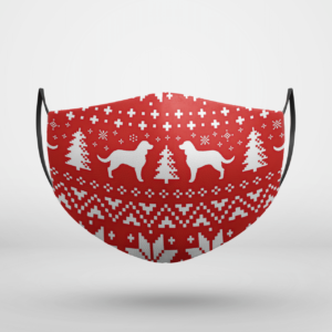 American Water Spaniel Dog Ugly Christmas Face Mask