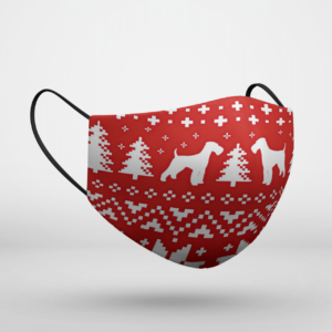 Airedale Terrier Ugly Christmas Face Mask