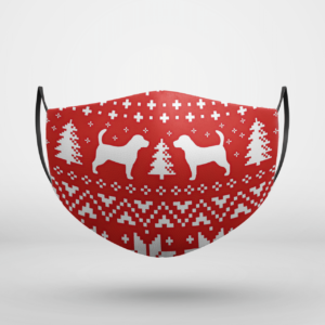 Beagle Dog Ugly Christmas Face Mask