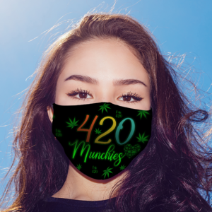 420 Munchies Weed Cannabis Face Mask