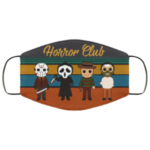 Horror Club Halloween Vintage Face Mask
