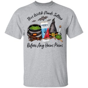 Vizzy Blueberry Pomegranate This Witch Needs Seltzer Before Any Hocus Pocus Halloween T-Shirt