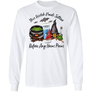 Vizzy Blueberry Pomegranate This Witch Needs Seltzer Before Any Hocus Pocus Halloween T-Shirt