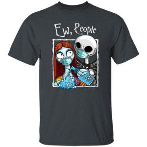 Jack and Sally Wearing Facemask Hand sanitizer T-Shirt