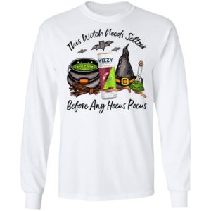 Vizzy Black Cherry Lime This Witch Needs Seltzer Before Any Hocus Pocus Halloween T-Shirt