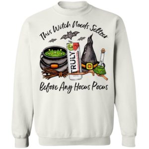 Truly Waterlemon Kiwi This Witch Needs Seltzer Before Any Hocus Pocus Halloween T-Shirt
