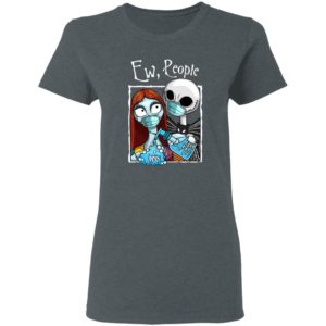 Jack and Sally Wearing Facemask Hand sanitizer T-Shirt