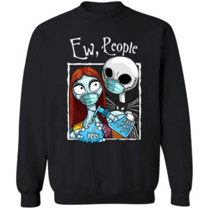 Jack and Sally Wearing Facemask Hand sanitizer T-Shirt