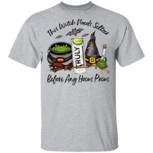 Truly Lime This Witch Needs Seltzer Before Any Hocus Pocus Halloween T-Shirt