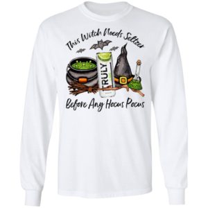 Truly Lime This Witch Needs Seltzer Before Any Hocus Pocus Halloween T-Shirt