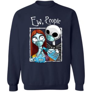 Jack and Sally Wearing Facemask Hand sanitizer T-Shirt