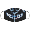 Yellow Anroll Halloween Mask LED Light Up Face Mask