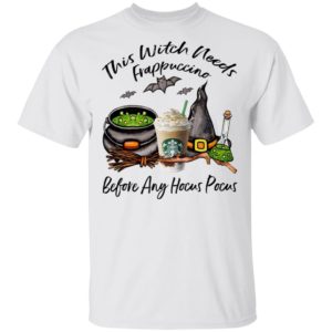 Starbucks This Witch Needs Frappuccino Before Any Hocus Pocus Halloween T-Shirt Starbucks This Witch Needs Frappuccino Before Any Hocus Pocus Halloween T-Shirt