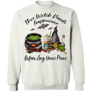 Starbucks This Witch Needs Frappuccino Before Any Hocus Pocus Halloween T-Shirt
