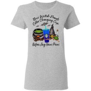 Starbucks This Witch Needs Color Changing Cobalt Before Any Hocus Pocus Halloween T-Shirt