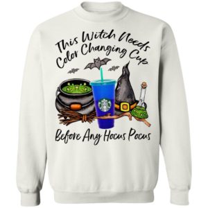 Starbucks This Witch Needs Color Changing Cobalt Before Any Hocus Pocus Halloween T-Shirt
