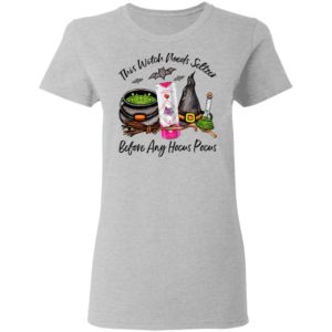 San Juan Raspberry Cran This Witch Needs Seltzer Before Any Hocus Pocus Halloween T-Shirt