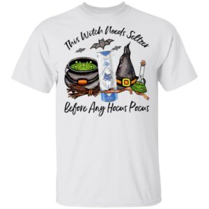 San Juan Pure This Witch Needs Seltzer Before Any Hocus Pocus Halloween T-Shirt San Juan Pure This Witch Needs Seltzer Before Any Hocus Pocus Halloween T-Shirt