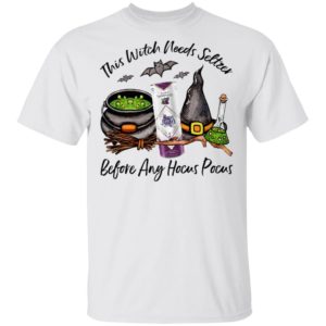 San Juan Huckleberry This Witch Needs Seltzer Before Any Hocus Pocus Halloween T-Shirt San Juan Huckleberry This Witch Needs Seltzer Before Any Hocus Pocus Halloween T-Shirt