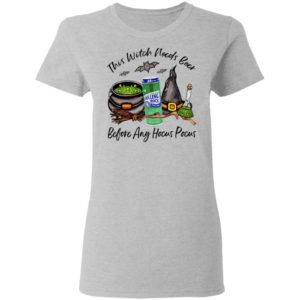 Rolling Rock Can This Witch Needs Beer Before Any Hocus Pocus Halloween T-Shirt