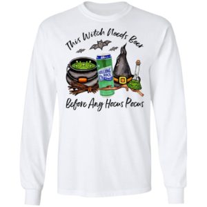 Rolling Rock Can This Witch Needs Beer Before Any Hocus Pocus Halloween T-Shirt