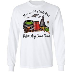 Redd_s Apple Ale Can This Witch Needs Beer Before Any Hocus Pocus Halloween T-Shirt