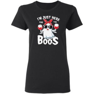 Halloween I'm Just Here For The Boos Drinking Beer T-Shirt