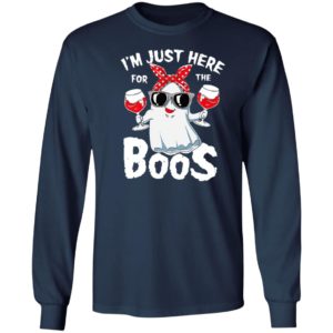Halloween I'm Just Here For The Boos Drinking Beer T-Shirt